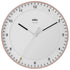 BC17 Braun classic large analogue european radio controlled wall clock - rose & white