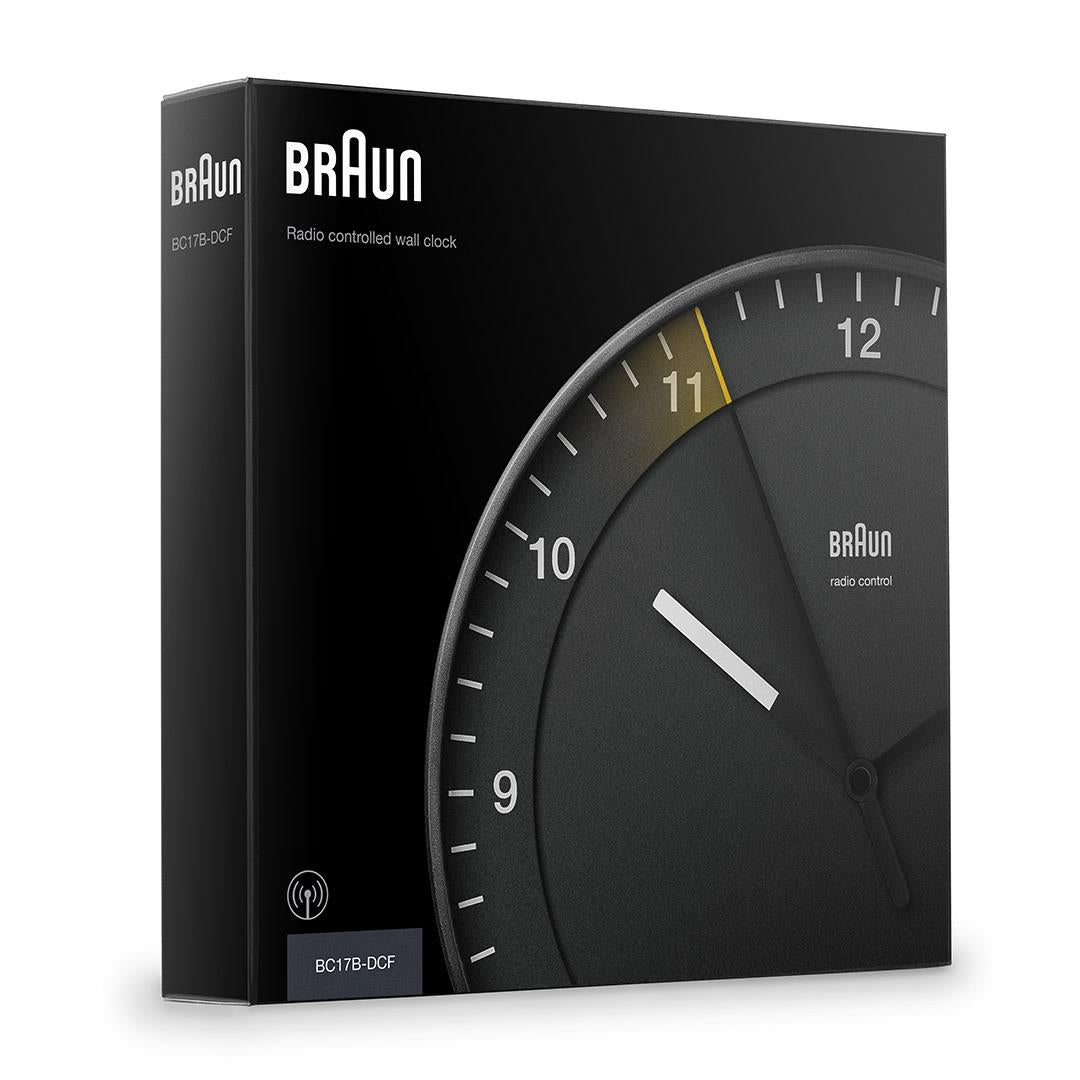 BC17 Braun Classic Large Analogue European Radio Controlled Wall Clock ...