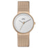 BN0031 Braun ladies classic watch - black dial and rose gold mesh bracelet