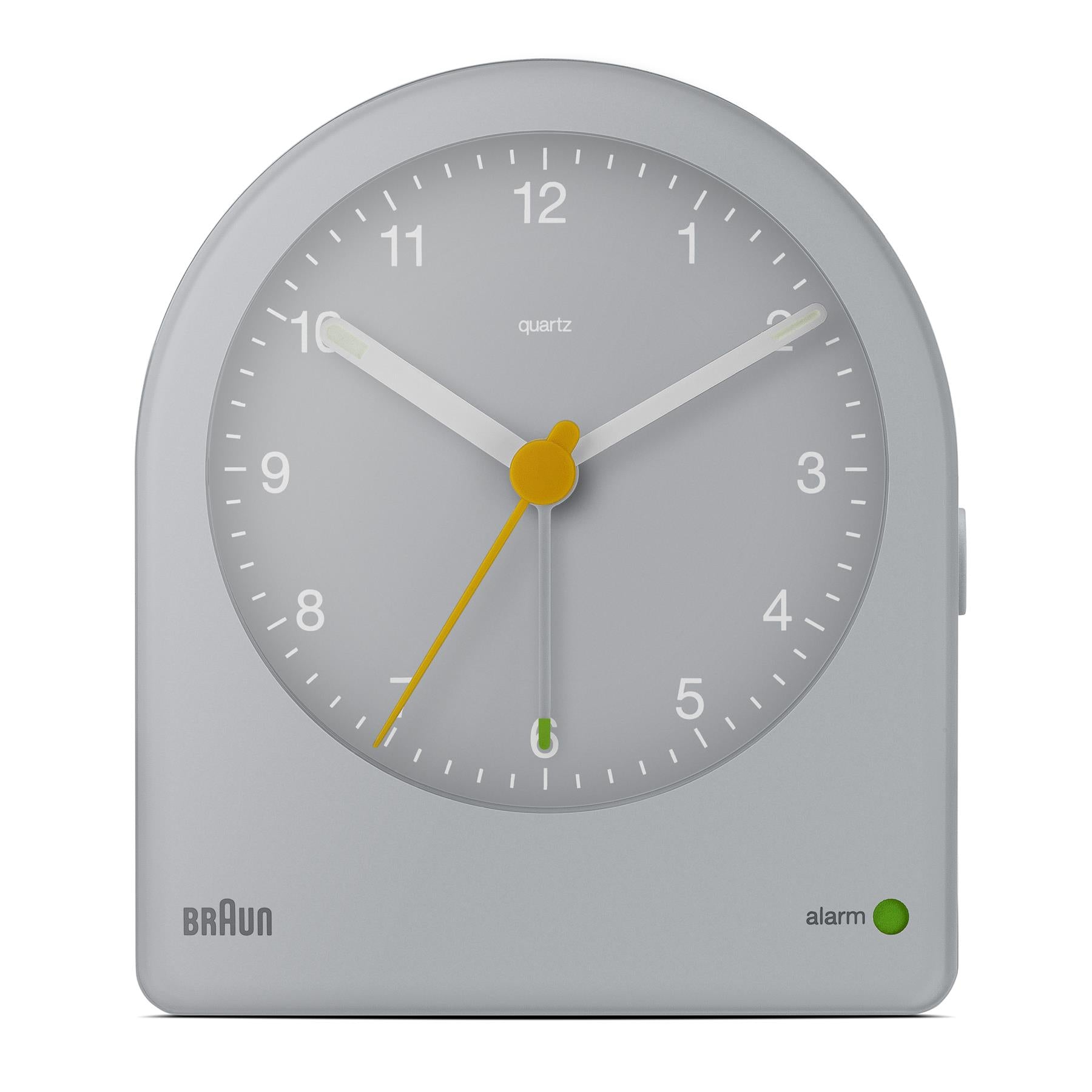 BC22 Braun Classic Analogue Alarm Clock - Grey – Braun Clocks DE