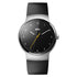 Braun Gents BN0221 Prestige Slim Watch - Silver Bezel and Black Rubber Strap