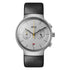 Gents BN0265 Classic Chronograph Watch with Leather Strap - Silver and Black Leather Strap