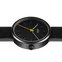 BN0172 Braun ladies classic watch - black dial and black leather strap