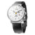 Braun Gents BN0035 Classic Chronograph Watch - White and Black Leather Strap