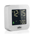 Braun BC08 Digital Radio Controlled European Travel Alarm Clock - White