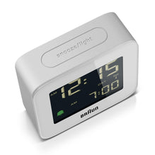 BC08 Braun digital radio controlled european travel alarm clock - white