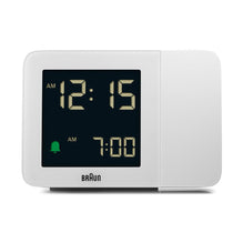 BC15 Braun digital projection alarm clock - white